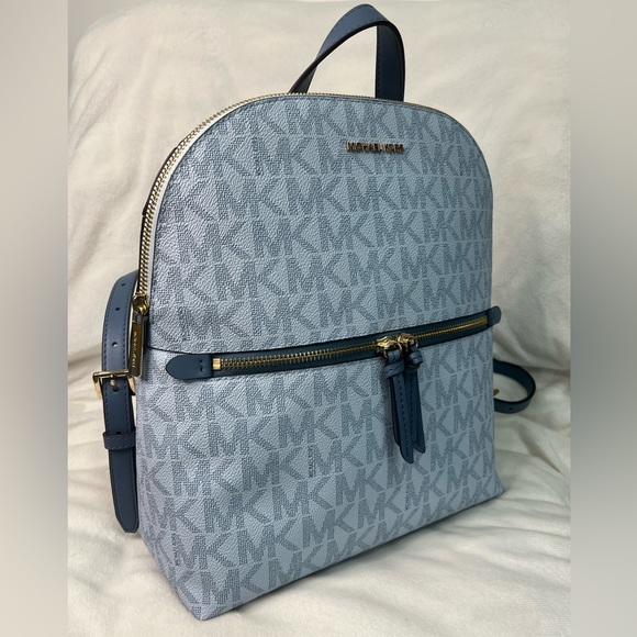 Michael Kors Handbags - Michael Kors Dallas Monogram Slim Backpack